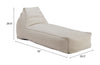 Kalm Chaise Lounge Beige