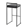 Fuji - Stackable Barstool - Black Metal
