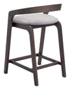 Troy Counter Stool Dove Gray & Espresso — Set of 2