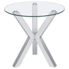 Kenzie - Round Tempered Glass Top Table