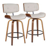 Lombardi - 26" Fixed-Height Counter Stool (Set of 2) - Walnut Base