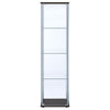 Bellatrix - 4-Shelf Clear Glass Curio Cabinet