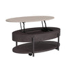 Nica - Lift Top Coffee Table - White And Brown