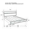 Miranda - Storage Wood Panel Bed
