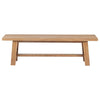 Middleton - Wood Backless Dining Bench Natural - Brown