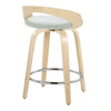 Grotto - 24" Fixed-Height Counter Stool (Set of 2) - Natural Base