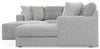 Logan - Upholstered Sectional With Comfort Coil Seating - 46" Cocktail Ottoman And Accent Pillows Included