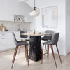 Magnus Barstool Slate Gray & Walnut — Set of 2