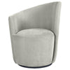 Nueva - Upholstered Swivel Chair Curved Backrest