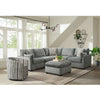 Deville - Modular 2 Piece Living Room Set (Sectional & Ottoman) - Nova Gray