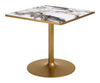 Caliza Dining Table White & Gold