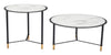 Davis - Coffee Tables (Set of 2) - White & Black