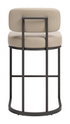 Velar Counter Stool Beige & Gray — Set of 2