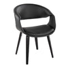 Curvo - Upholstered Chair (Set of 2) - Black Wood Legs