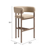 Ruge Barstool Beige — Set of 2