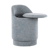 Marla - Upholstered Vanity Stool - Light Blue Fabric