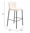 Linz Barstool Cream — Set of 2