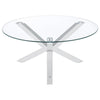 Kenzie - Round Tempered Glass Top Table