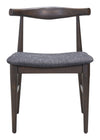 Tuzka - Dining Chair (Set of 2) - Gray & Espresso