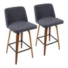 Tintori - Upholstered Counter Stool Set