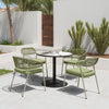 Batu Dining Table Gray & Black