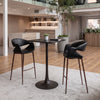 Limay Barstool Black & Walnut
