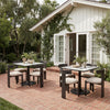 Caliza Dining Table Gray & Black