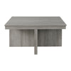 Uster - Coffee Table With Four Storage Stools - Gray