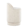 Marla - Upholstered Vanity Stool - Cream Fabric