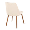 Giovanni - Chair (Set of 2) - Walnut And Cream