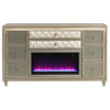 Lorient - 8-Drawer LED Bedroom Flame Box Dresser