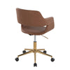 Margarite - Task Chair - Gold Metal