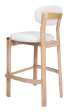 Rilou Barstool White & Natural — Set of 2