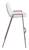 Desi Barstool White & Walnut — Set of 2