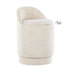 Marla - Upholstered Vanity Stool - Cream Fabric