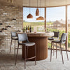 Ace Barstool Dark Gray & Walnut — Set of 2