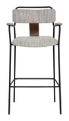 Couva Barstool Gray Tweed — Set of 2