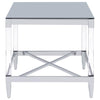 Lindley - Square Tempered Mirror Acrylic Table