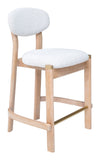 Rilou Counter Stool White & Natural — Set of 2
