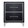 Ava - 2 Drawer Nightstand - Ebony