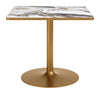Caliza Dining Table White & Gold