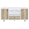 Dalton - 2 Door Storage Credenza - White And Distressed Pine