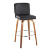 Henry - Fixed-Height XL Barstool (Set of 2) - Walnut Wood