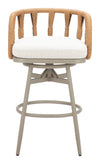 Safal - Outdoor Swivel Barstool - Multicolor