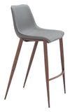 Magnus Barstool Slate Gray & Walnut — Set of 2