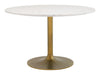 Ithaca - Dining Table - White / Gold