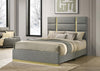 Ines - Fabric Upholstered Panel Bed