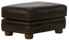 Roberto - Leather Ottoman - Cocoa