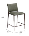 Freesia Counter Stool Olive Green — Set of 2