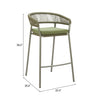 Skye Barstool Green — Set of 2
